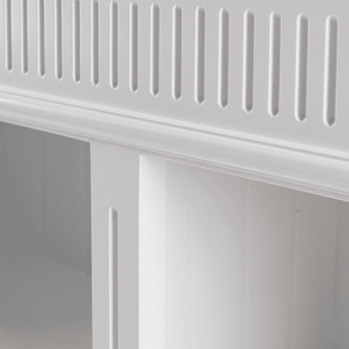NovaSolo Skansen Hutch Bookcase Unit in Classic White BCA613