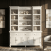 NovaSolo Skansen Kitchen Hutch Cabinet with 5 Doors 3 Drawers in Classic White BCA614