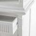 NovaSolo Skansen Kitchen Hutch Cabinet with 5 Doors 3 Drawers in Classic White BCA614