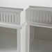 NovaSolo Skansen Kitchen Hutch Cabinet with 5 Doors 3 Drawers in Classic White BCA614