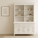 NovaSolo Skansen Hutch Unit with 6 Shelves in Classic White BCA615