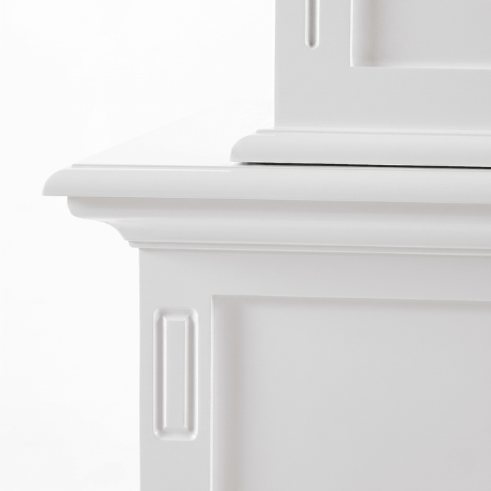 NovaSolo Skansen Hutch Unit with 6 Shelves in Classic White BCA615