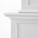 NovaSolo Skansen Hutch Unit with 6 Shelves in Classic White BCA615