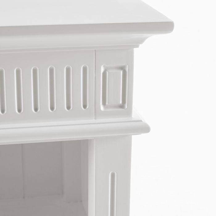 NovaSolo Skansen Hutch Unit with 6 Shelves in Classic White BCA615