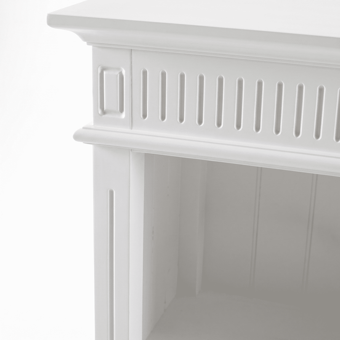 NovaSolo Skansen Hutch Unit with 6 Shelves in Classic White BCA615