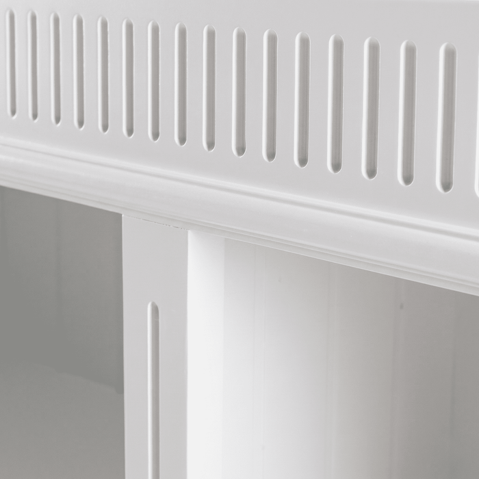 NovaSolo Skansen Hutch Unit with 6 Shelves in Classic White BCA615