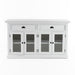 NovaSolo Halifax Classic Buffet with Glass Doors White BG127