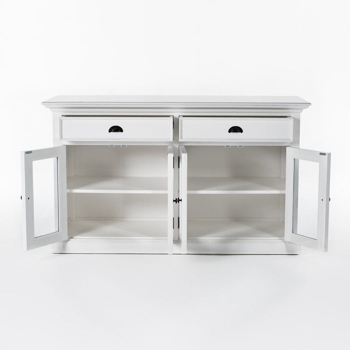NovaSolo Halifax Classic Buffet with Glass Doors White BG127