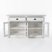 NovaSolo Halifax Classic Buffet with Glass Doors White BG127