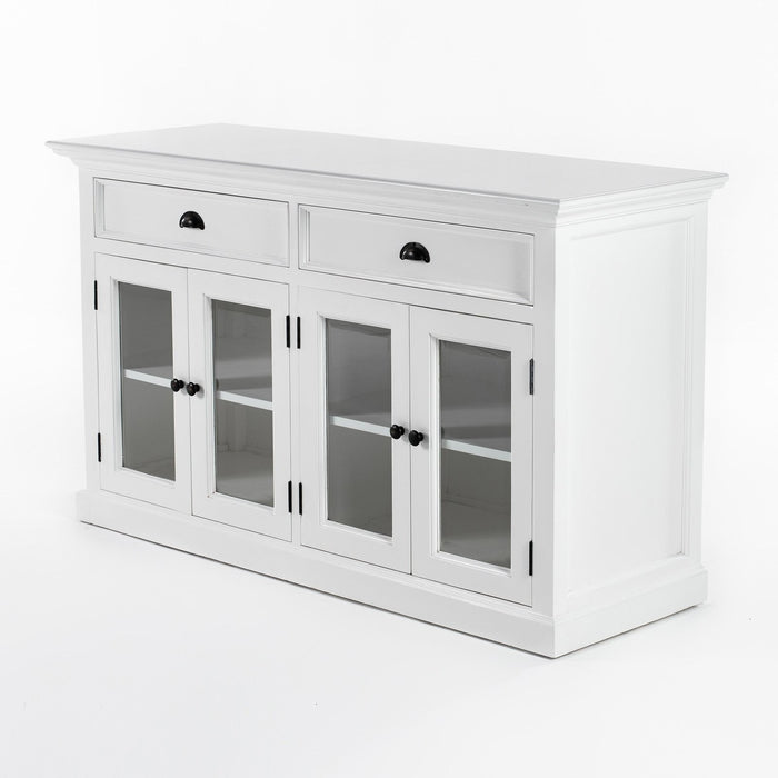 NovaSolo Halifax Classic Buffet with Glass Doors White BG127