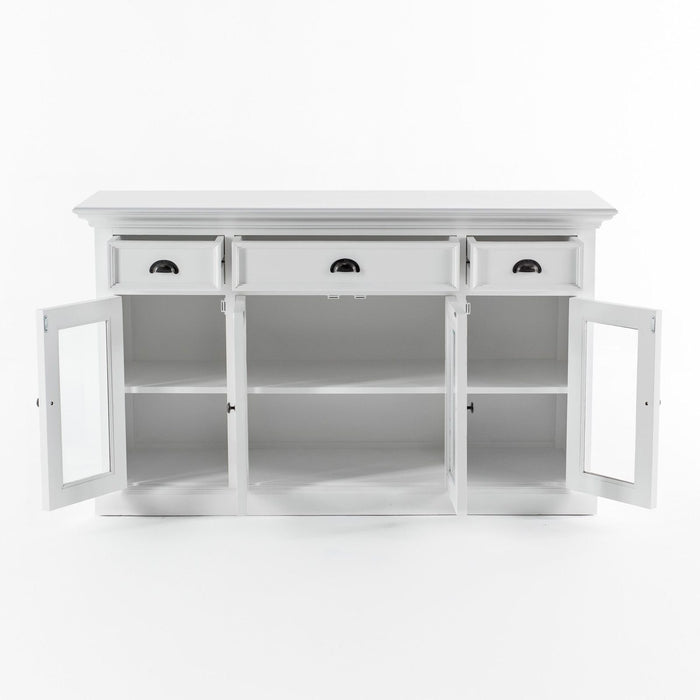 NovaSolo Halifax Classic Buffet with 4 Glass Doors 3 Drawers BG192
