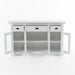 NovaSolo Halifax Classic Buffet with 4 Glass Doors 3 Drawers BG192