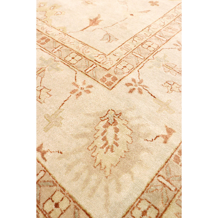 Pasargad Home Oushak Collection Hand-Knotted Lamb's Wool Area Rug-11' 9" X 14'11" , Ivory PD-1324 12X15