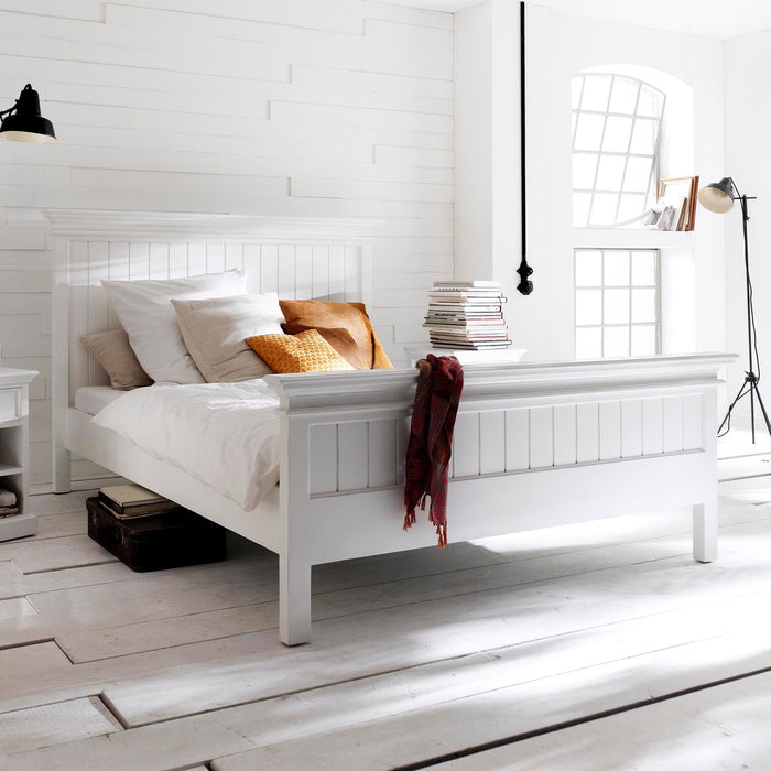 NovaSolo Halifax King Size Bed White BKU001