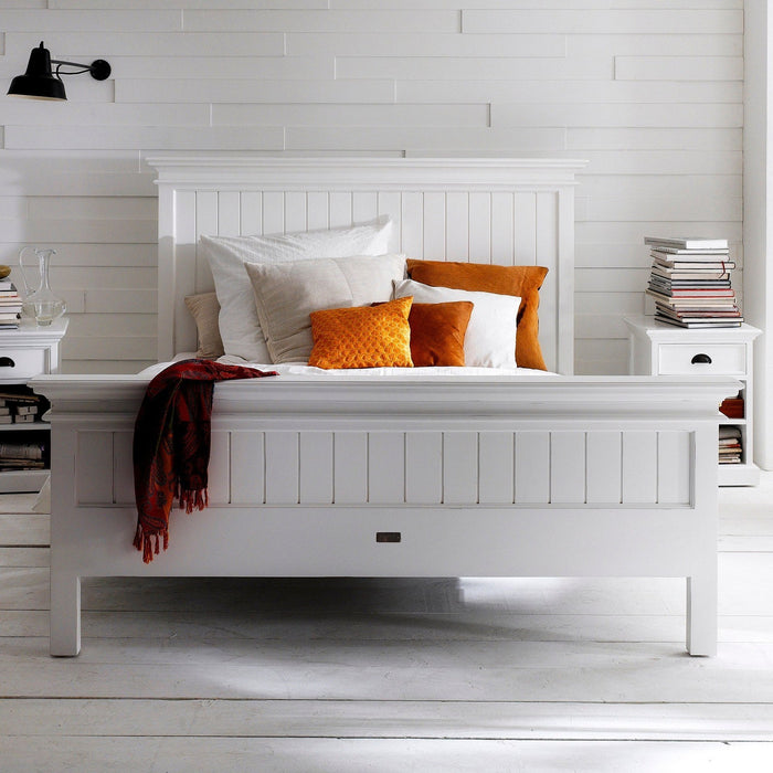 NovaSolo Halifax Queen Size Bed White BQU001