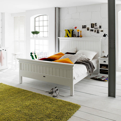 NovaSolo Halifax Queen Size Bed White BQU001