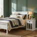 NovaSolo Halifax Queen Size Bed White BQU001