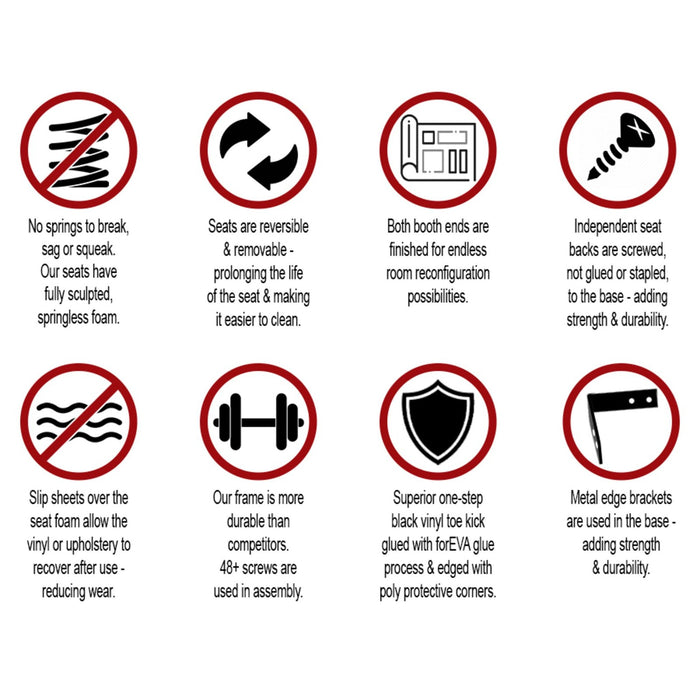 Oak Street Manufacturing Double 30" x 42" Shepard Wood Frame Booth