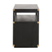 Essentials For Living Traditions Bradley 2-Drawer Nightstand 6131.B-BLK/BGLD