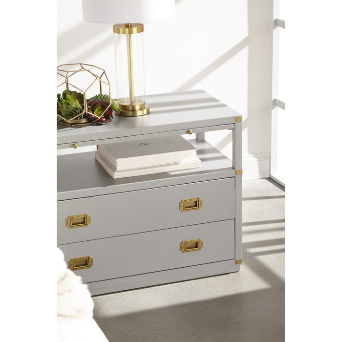Essentials For Living Traditions Bradley 2-Drawer Nightstand 6131.DGR/BGLD