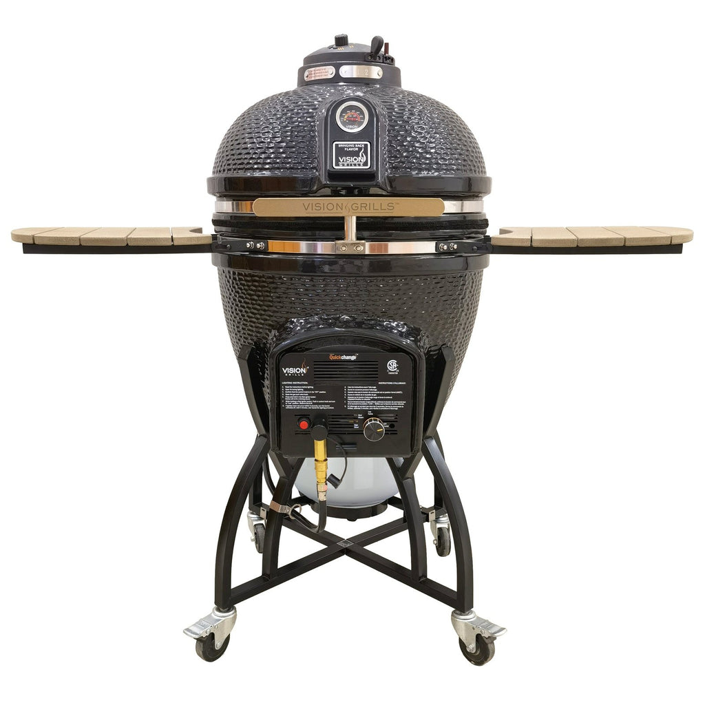 Vision Grills Elite Series XD702 Maxis Ceramic Kamado Grill Metallic Grey