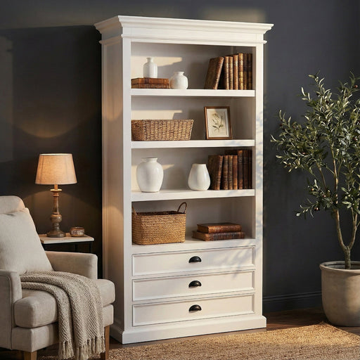 NovaSolo Halifax Bookcase White CA580