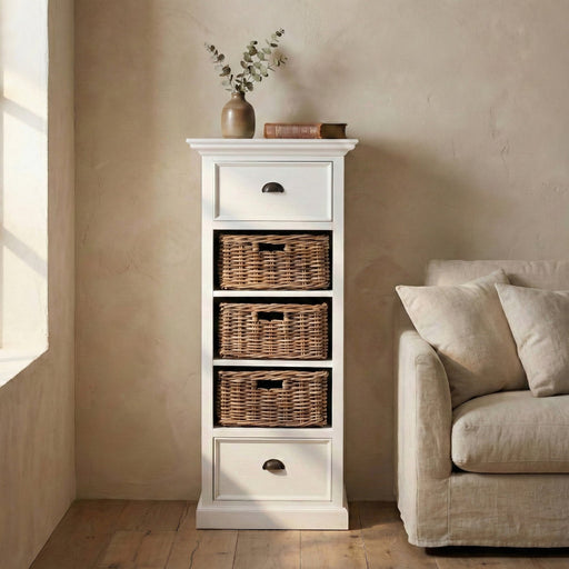NovaSolo Halifax Grand Storage Tower Unit with Basket Set CA589L
