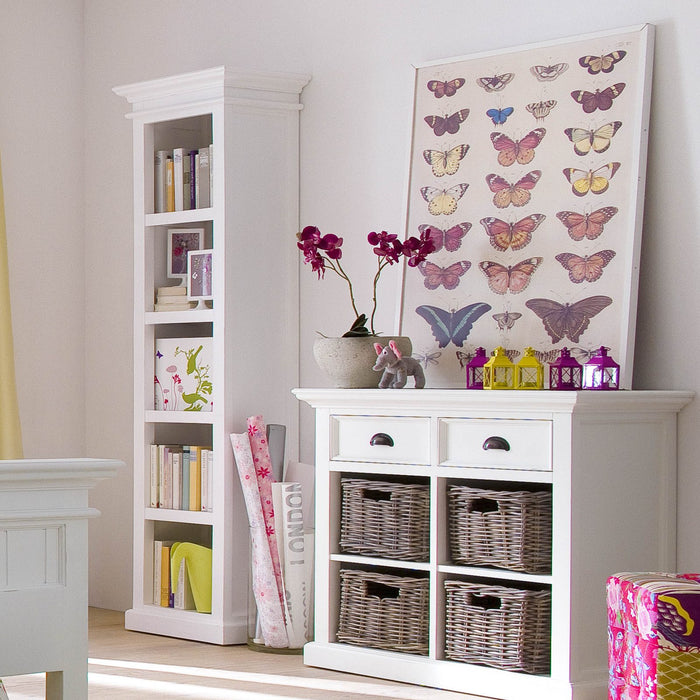 NovaSolo Halifax Bookshelf White CA591