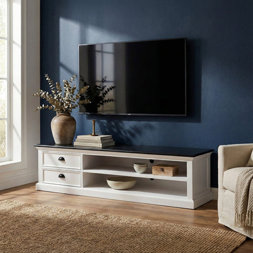 NovaSolo Halifax Contrast Large Entertainment Center Two-tone CA592-180CT