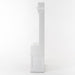 NovaSolo Halifax Entryway Coat Rack & Bench Unit with Basket White CA593