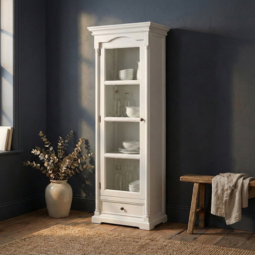 NovaSolo Provence Glass Cabinet White CA606