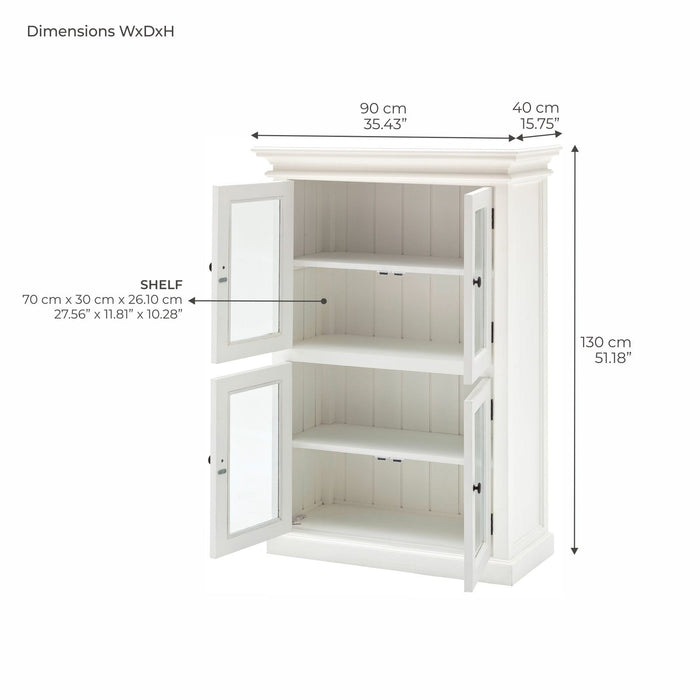 NovaSolo Halifax 2 Level Pantry White CA609