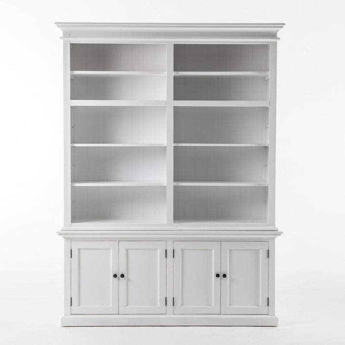 NovaSolo Halifax Double-Bay Hutch Unit White CA613