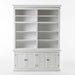 NovaSolo Halifax Double-Bay Hutch Unit White CA613