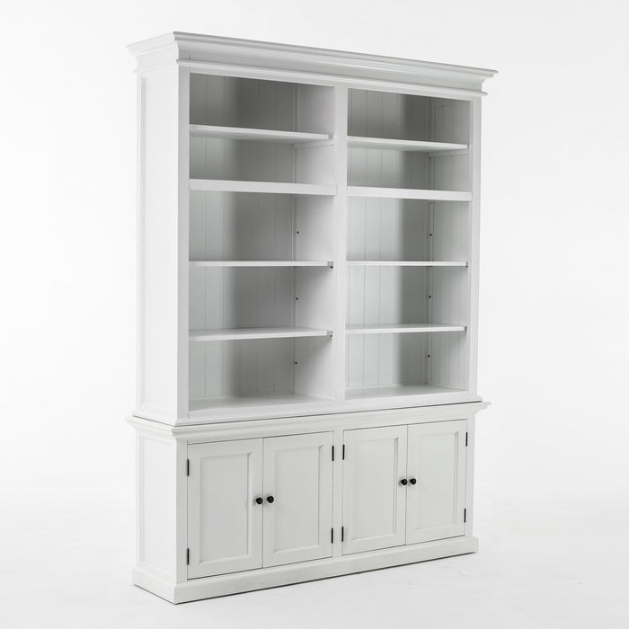 NovaSolo Halifax Double-Bay Hutch Unit White CA613