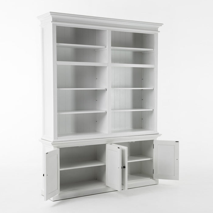 NovaSolo Halifax Double-Bay Hutch Unit White CA613