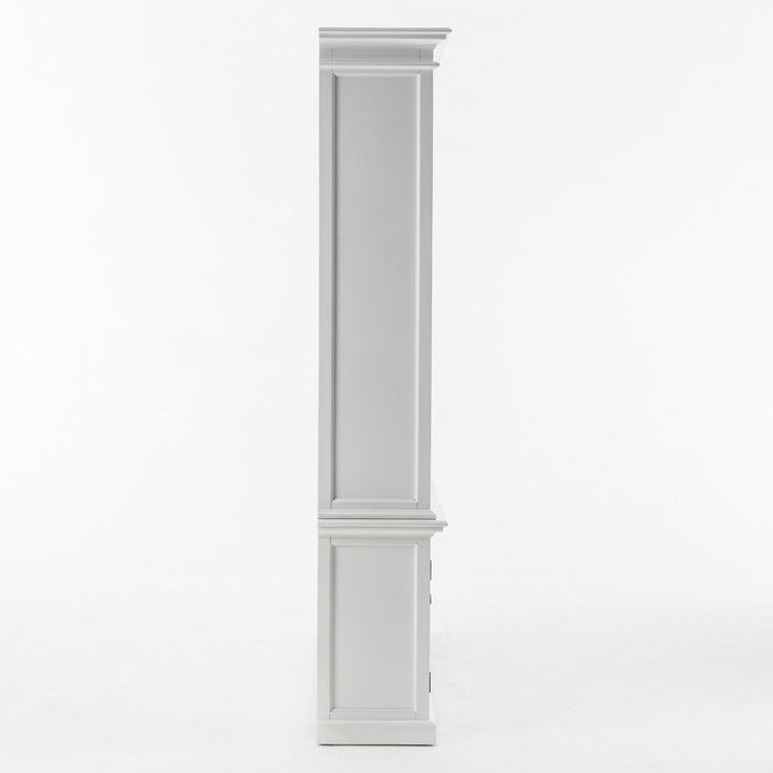 NovaSolo Halifax Double-Bay Hutch Unit White CA613
