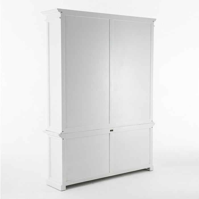 NovaSolo Halifax Double-Bay Hutch Unit White CA613