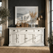 NovaSolo Halifax Buffet Console Table In Classic White CA633