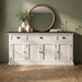 NovaSolo Halifax Contrast Buffet Console Table in Classic White & Black CA633CT