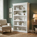 NovaSolo Halifax Bookcase with 5 Shelves in Classic White CA634