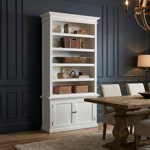 NovaSolo Halifax Single-Bay Hutch Cabinet In Classic White CA636