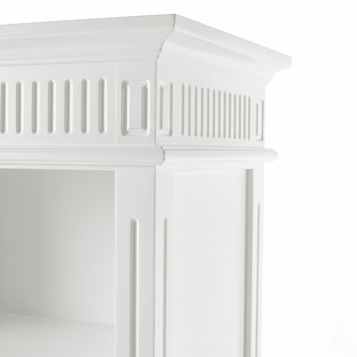 NovaSolo Skansen Bookcase with 3 Drawers in Classic White CA641
