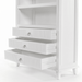 NovaSolo Skansen Bookcase with 3 Drawers in Classic White CA641