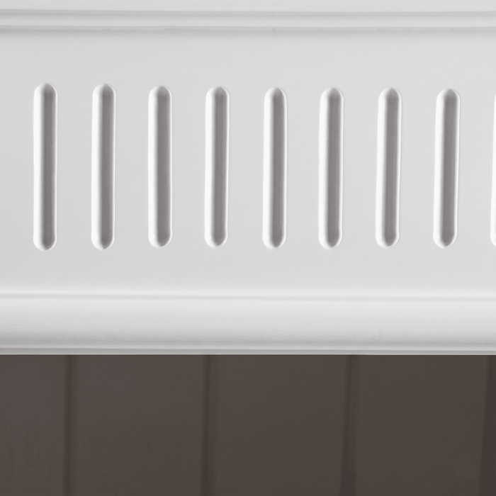 NovaSolo Skansen Double-Bay Hutch Unit in Classic White CA643