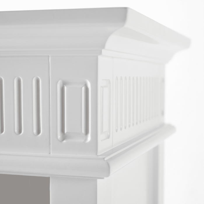 NovaSolo Skansen Double-Bay Hutch Unit in Classic White CA643