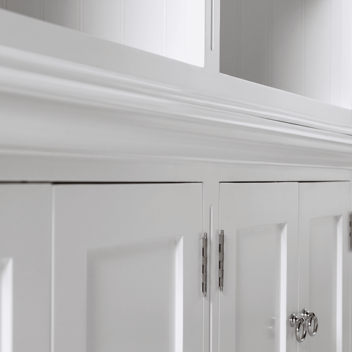NovaSolo Skansen Triple-Bay Hutch Unit in Classic White CA644