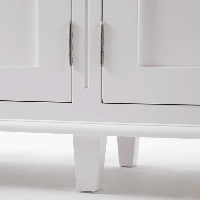 NovaSolo Skansen Triple-Bay Hutch Unit in Classic White CA644