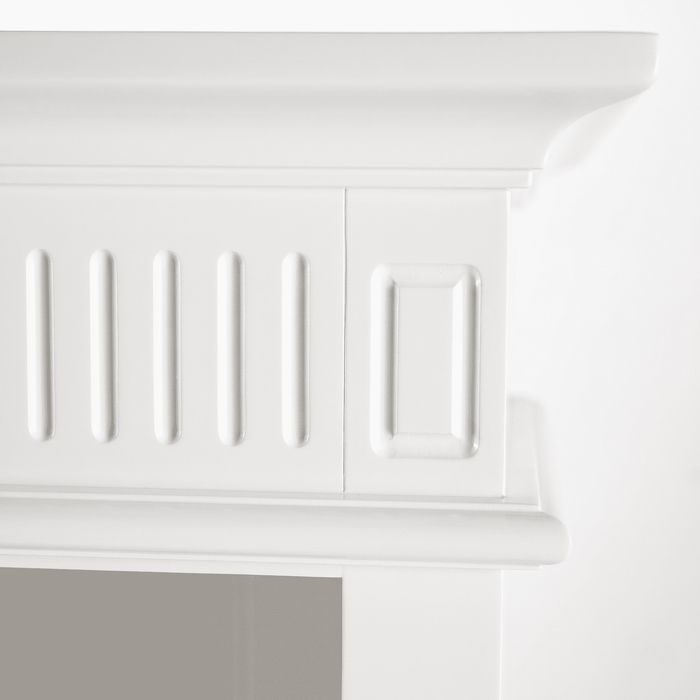 NovaSolo Skansen Triple-Bay Hutch Unit in Classic White CA644