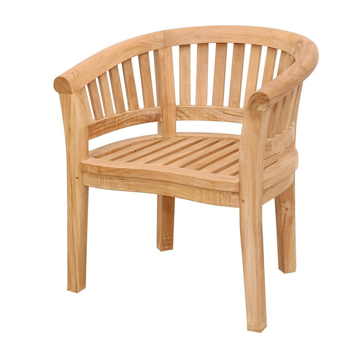 Anderson Teak Curve Armchair Extra Thick Wood CHD-032T